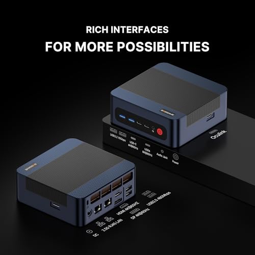 Image of BOSGAME M4 Plus Mini PC Gaming, AMD Ryzen 9 7940HS (up to 5.2GHz) 32GB DDR5 1TB PCIe4.0 SSD Mini Computer, Mini PC 4K Display USB4 & Oculink, 2.5G Dual LAN, WiFi 6, BT5.2