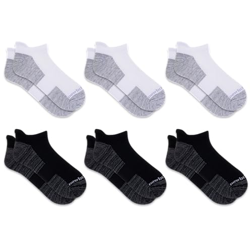 Image of New Balance Unisex Adult Performance Cushioned No Show Socks - 6 & 12 Pairs - Moisture Wicking