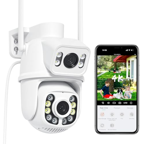 Consejos para Comprar Venta de Camaras de Seguridad . 46 Reobiux 4K 8MP Camara de Seguridad Exterior, Cámara de Seguridad con Seguimiento automático, Sirena, Visión Nocturna Color, Audio Bidireccional, IP66, poyo Alexa