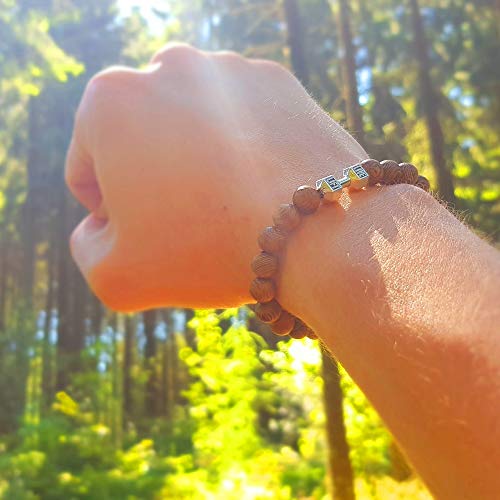 KARDINAL.WEIST bracciale in perline di legno