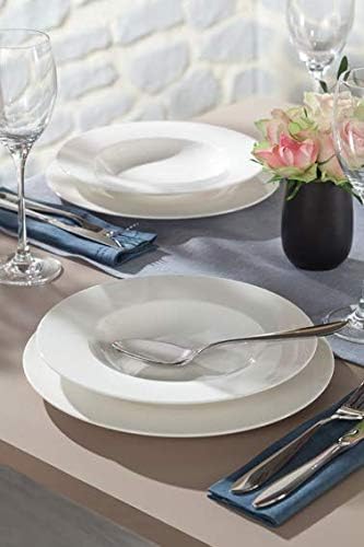 vivo - Villeroy & Boch Group - Basic White, 12-el. serwis stołowy, Porcelana Premium, Można myć w zmywarce, Biały