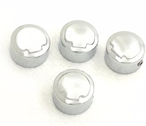 HONGK- Chrome Zombie Skull Engraved Bolts Toppers Caps Compatible with H-D 1986-later XL 2008-2013 XR 1985-1999 Evolution 1340 1999-later Twin Cam models Dyna Softail Road King FLH [B07FJRVY66]