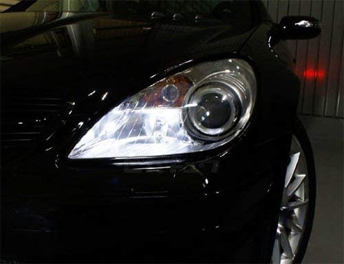 image for iJDMTOY (2) Xenon Headlight Match White 9-SMD-2835 CAN-bus Error Free 