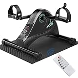 Mini Exercise Bike Pedal Sit Down, Under Desk Bike, Leg Exerciser Sitting Down, Leg Exerciser Pedal Exercisers Foot Pedal Exerciser, Exercise Pedals While Sitting Seated Pedal Exerciser Desk Bike