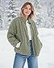 SAUKOLE Womens Winter Dolman Long Sleeve Full-Zip ... #2