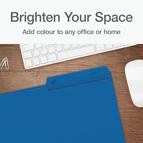 Pendaflex File Folders - Assorted Colour File Organizers, 1/2 Cut Tab, Letter Size, Durable Paper Stock, 25/Pack, Ideal for Office/Home/School Organization image 3