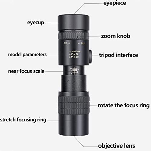 Monoculaire HD haute puissance pour adulte télescope de poche portable zoom rétractable - 6