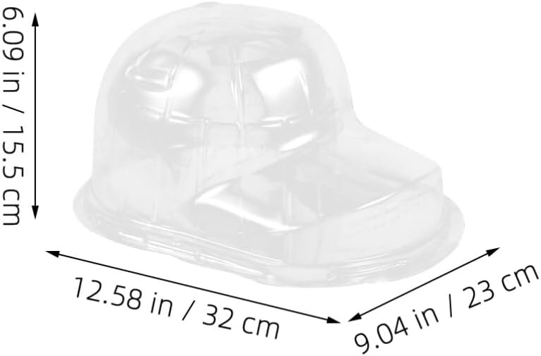 BESPORTBLE Baseball Hat Display Case 2 Sets Plastic Clear Baseball Cap Hat Display Case Protector Baseball Hat Holder Packaging Hat Boxes for Collectibles Travel