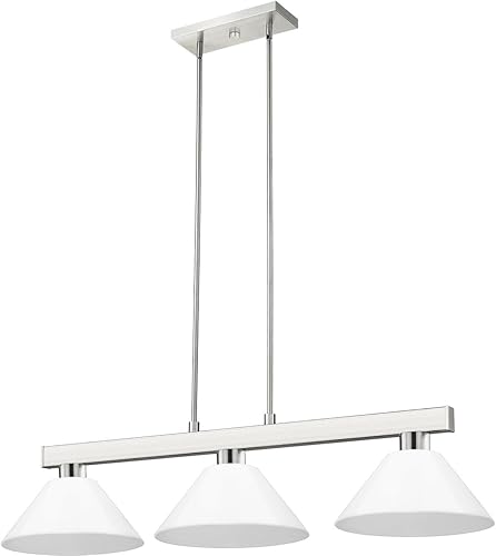 Miniatura 6 de Cobalto - Billar de 3 luces con sombra, 8 pulgadas de alto y 14 pulgadas de ancho, acabado negro mate, color verde