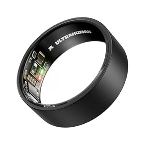 ULTRAHUMAN Ring AIR – Smart Ring Gesundheitstracker, Schlaf- & Fitness Tracker Ohne ABO, Herzfrequenz, HRV, SpO2, Titan, Bis 6 Tage Akku, Wasserdicht 100m, Damen & Herren