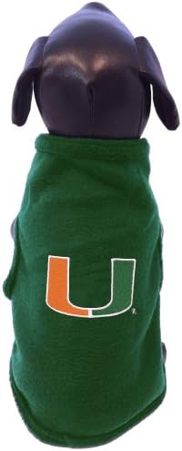 NCAA Miami Hurricanes Sleeveless Polar Fleece Dog Sweatshirt