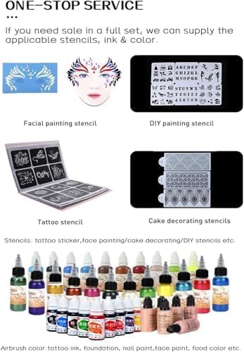 Kit aerografo ricaricabile per trucco, decorazione torte e artigianato, leggero e portatile, per la cura dei capelli e dei graffiti