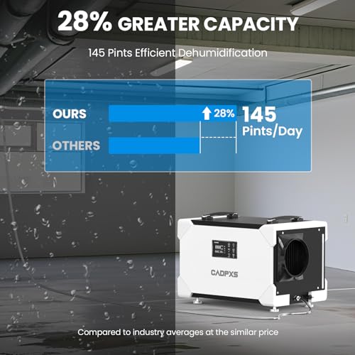 Image of CADPXS Commercial Dehumidifier with Pump for Crawl Space, Auto Defrost