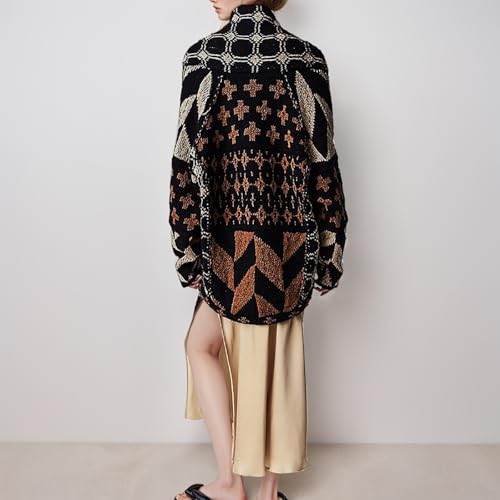 Womens Knit Cardigan Sweater Y2k Graphic Shawl Collar Fall Cardigans Coats Button Down Oversized Sweaters2