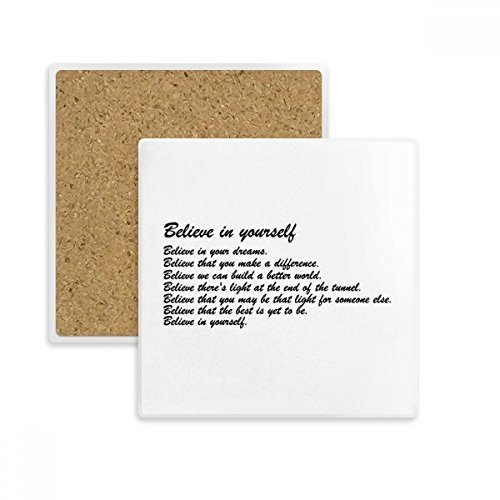 Coaster Pierre Absorbant la Place Poésie Citation DIYthinker - 2