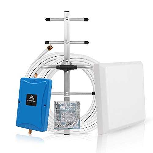 ANYCALL Amplificador de Cobertura Movil gsm 900MHz Repetidor gsm 3G de telefono movil para Zonas Rurales de Mala Cobertura en Su Casa/Oficina