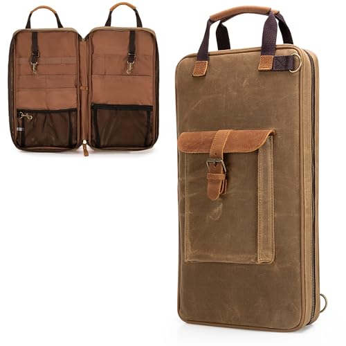 Damero Estuche Cuchillos con 11 Ranuras y 2 Bolsillos de Malla con Cremallera para Utensilios, Bolsa de Viaje para Cuchillos de Chef con Asa y Correa para el Hombro Extraíble, Solo Bolsa