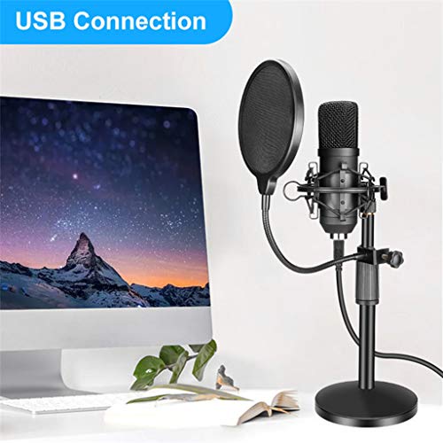 Microfone USB Studio PC profissional 192KHZ/24Bit Podcast Kit de microfone condensador cardioide com