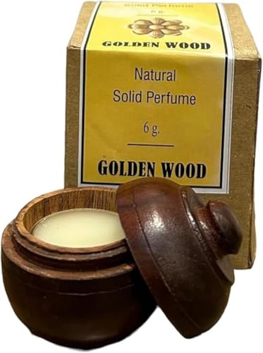 Natural Solid Perfume Golden Wood Fragrance Long Lasting Fragrance Body Perfume In Wooden Jar For Unisex- 6 gm, (Pack Of 1) image 2