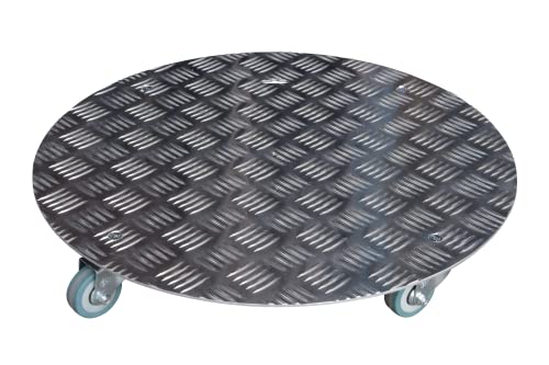 Louis Moulin Pflanzenroller aus Aluminium, rund, 40 cm