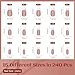 JODSONE 244PCS French Gel Nail Tips Kit,Nude Fake Nail Tips Kit With Tips Top Gel And Clear Builders Gel For Press On Nails Extensions Equipped With Nail Lights