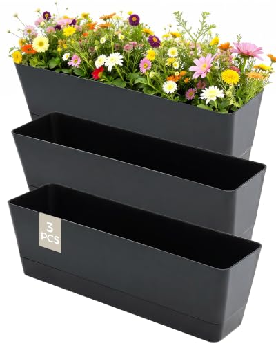 Bamworld Lot de 3 Jardinières...