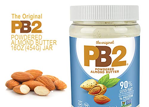 PB2 Powdered Almond Butter, 16oz Low-Fat Vegan Almond Powder, Low Carb Nut Butter, Non-GMO, Gluten Free, Kosher