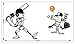 Adesivi e murali da parete Camera per ragazzi e bambini opzionale - Adesivi murali serie baseball Baseball Multicolor Camera per ragazzi e bambini opzionale-46x84 cm