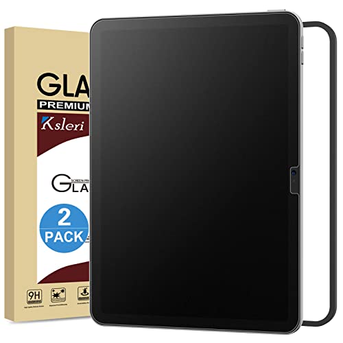 Ksleri 2 Pack Matte Glass Screen Protector for iPad A16 11 Inch (2025 11th Generation) / iPad 10th Generation 10.9” 2022 (Not Privacy) Anti Glare Anti Fingerprint Tempered Glass with Alignment Frame