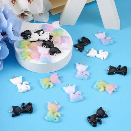 Pendentifs animaux en résine colorée pour création de bijoux DIY
