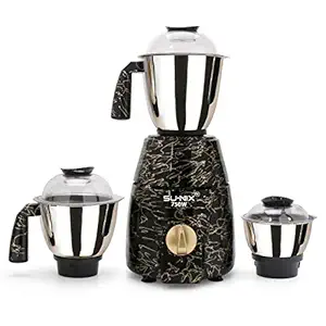 Su-mix PTYTA21 750-Watt Mixer Grinder with 3 Heavy Stainless steel Jars (1 Wet Jar, 1 Dry Jar and 1 Chutney Jar) - Black Gold.Make In India(ISI CERTIFIED)