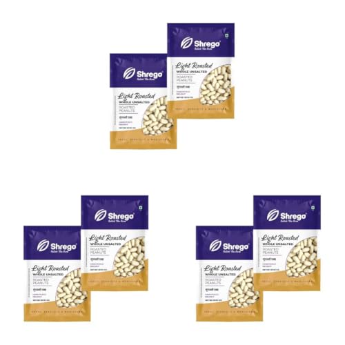 Image of SHREGO Peanut Plus Light Roasted Whole Peanut Unsalted 720G, Snacks and Namkeen (Pack of 3)