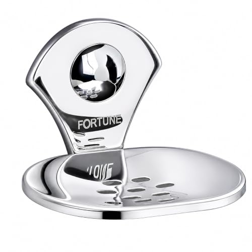 Image of FORTUNE Stainless Steel Bathroom Soap Stand | Soap Holder | Soap Dish, Soap Case | Bathroom Accessories for Homes, Hotels - (Chrome Finish) (Pack of 1)