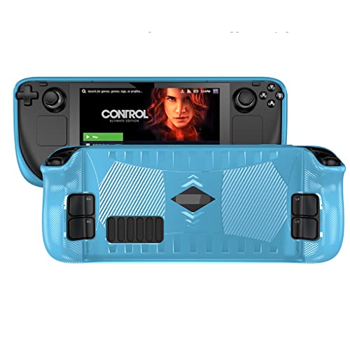 kawehiop Couverture de Console de jeu portable anti-dérapant TPU coque souple Consoles étui de protection accessoires d'équipement de joueur pièces de rechange, Bleu Cover