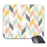 Farbe Chevron Streifen bedruckte Mauspads Trendy Office Desktop Zubehör groß