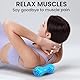 Igelball Massageball Set, Spiked Massage Ball Hart, Premium Massageball Set, Massagebälle mit Noppen,für Rücken Beine Füße Hände, Stress Reflexzonen, 3er Igelball