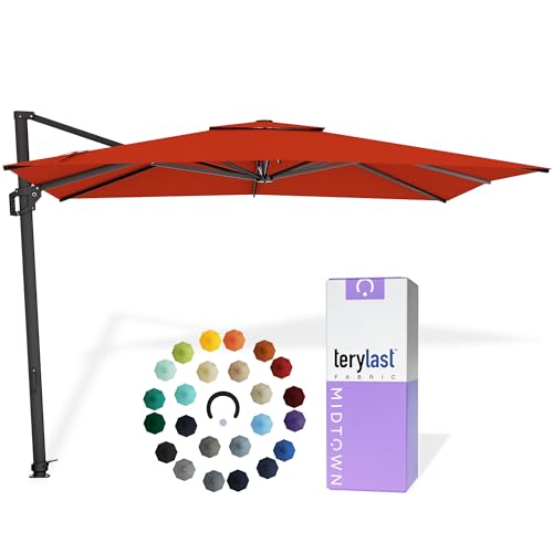 Image of Midtown Umbrellas Grande Square - 9 x 9 Ft Cantilever Umbrella