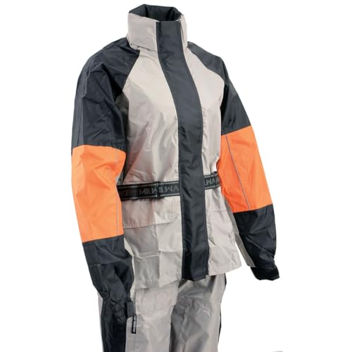 Image of NexGen Men's Rain Suit - Black /Orange /Gray