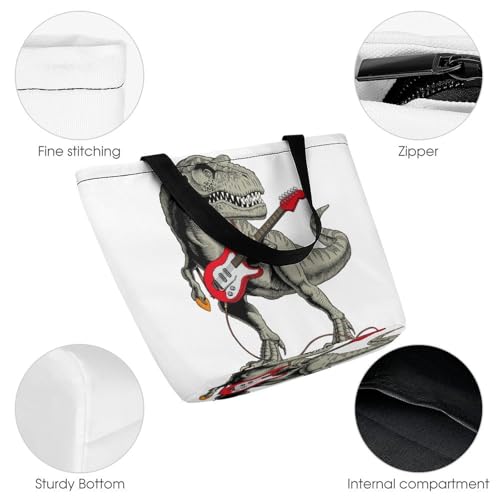 Sac de shopping pour voyage dinosaures résistant format cabas - 3