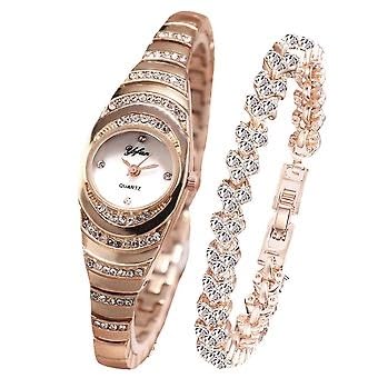 Image of M3 Trader Fashion Trend Luxury Women's Bracelet Quartz Watch with Matching Bracelet - Elegant Small Dial Wristwatch Set for Girls & Women, Stylish Gift Watch