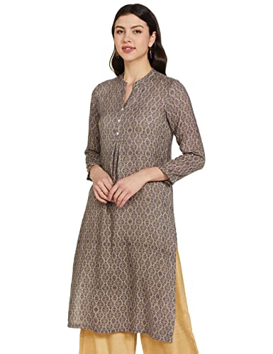 Image of BIBA Women's Cotton Layered and Tiered Kurta