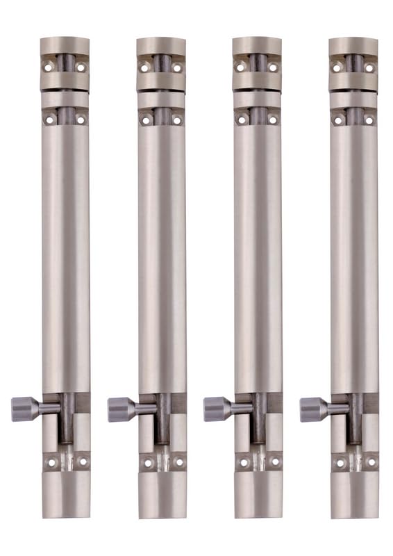 Image of Premium Heavy Aluminium 8 Inch Tower Bolt | Door Stopper | Door Lock Latch for Home, Office Doors,Main Doors,Windows | kundi | chitakni | Chitkini(Satin Finish)(Pack of 4)