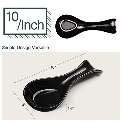 image for Meigui Ceramic Spoon Rests for Kitchen, Spoon Rest for Stove Top Count