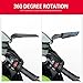 Motorcycle Adjustable Rotating Side Mirror Fit for KAWASAKI Ninja 400 NINJA 650 (2018-2022)/Ninja 500 SE NINJA 500 (2024) CNC Aluminum Rearview Wing Mirrors Fit for ZX-10R ZX6R ZX-636 ZX-4R