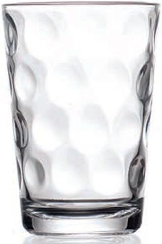 Finest Quality Drinking Glassware ~ Juice Glasses ~ Set of 4 ~ 7 oz ~ Dots Design