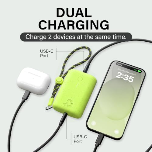 Image of Nimble Champ Portable Charger, 10000mAh Power Bank, 20W Dual USB-C Charging