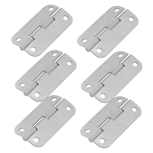 Hemobllo 6 piezas Kit de Bisagras de Repuesto para Nevera y Congelador Acero Inoxidable Resistente Compacto Reemplazo Duradero para Bisagras de Refrigeradores Portátiles y Congeladores