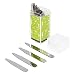 xydstay Stainless Metal Collar Stays, Set of 40 in a Clear Plastic Box, 4 Sizes, For Men Shirts