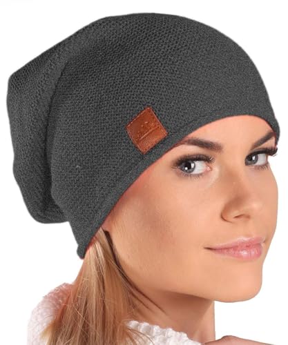 Mikos* Beanie für Damen | Wintermütze für Damen in Dunkelgrau |...