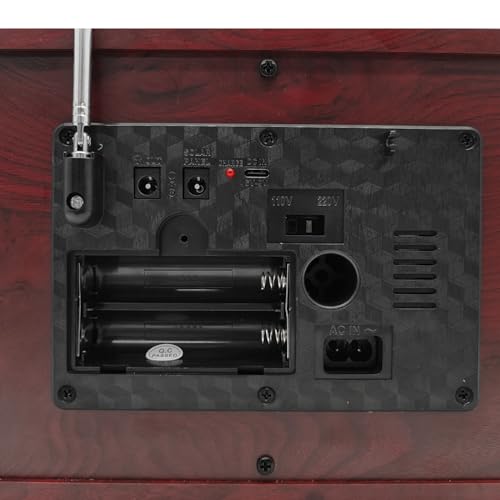Radio Portatil Estilo Retro Vintage AM/FM Bluetooth Com Entrada USB e Cartão de Memoria